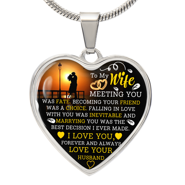 To My Wife | Falling In Love | Heart Necklace