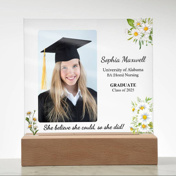 She Believed She Could So She Did Graduation Acrylic Plaque