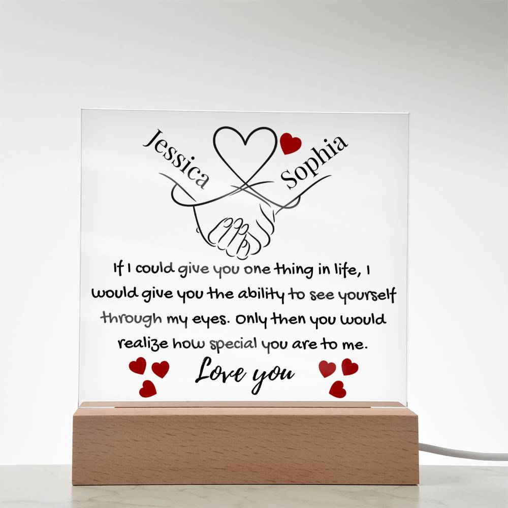 Eternal Bond | Personalized Artisan Acrylic Plaque