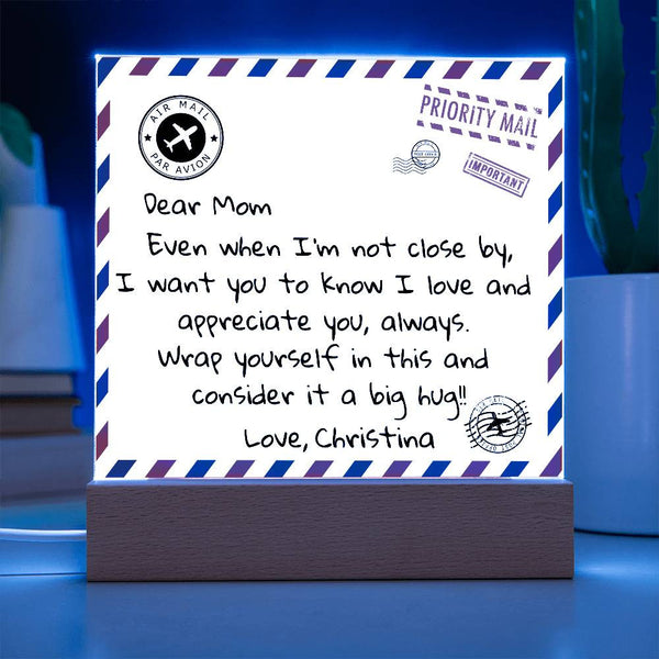 Personalized Dear Mom Acrylic Plaque | Thoughtful Gift