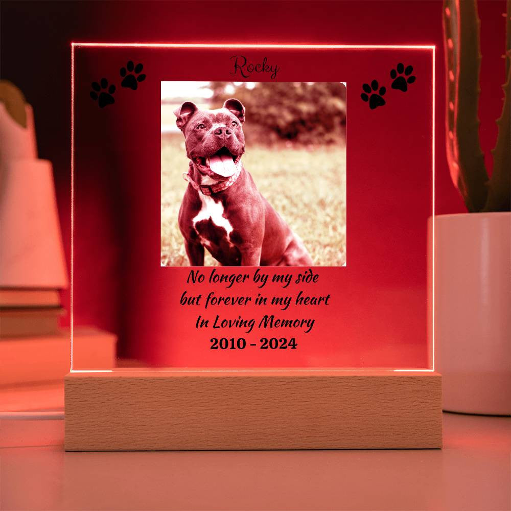 Personalized Pet Memorial | Acrylic Square Plaque