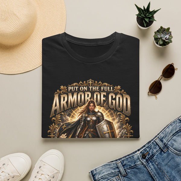 Armor of God Christian T-Shirt — Stand Firm, Ephesians 6:11