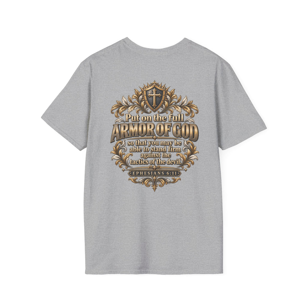 Armor of God Christian T-Shirt — Stand Firm, Ephesians 6:11