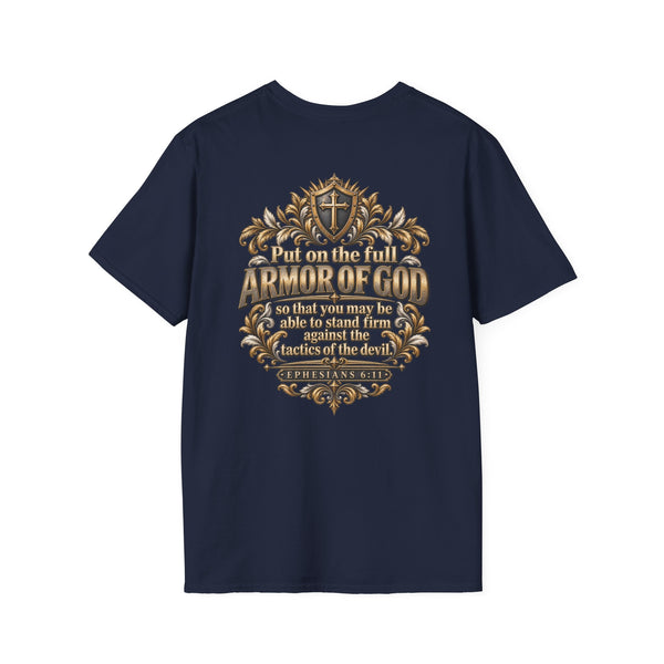 Armor of God Christian T-Shirt — Stand Firm, Ephesians 6:11