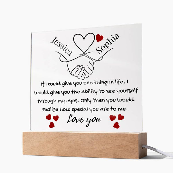 Eternal Bond | Personalized Artisan Acrylic Plaque