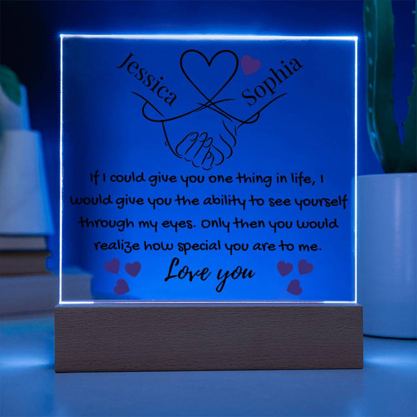 Eternal Bond | Personalized Artisan Acrylic Plaque