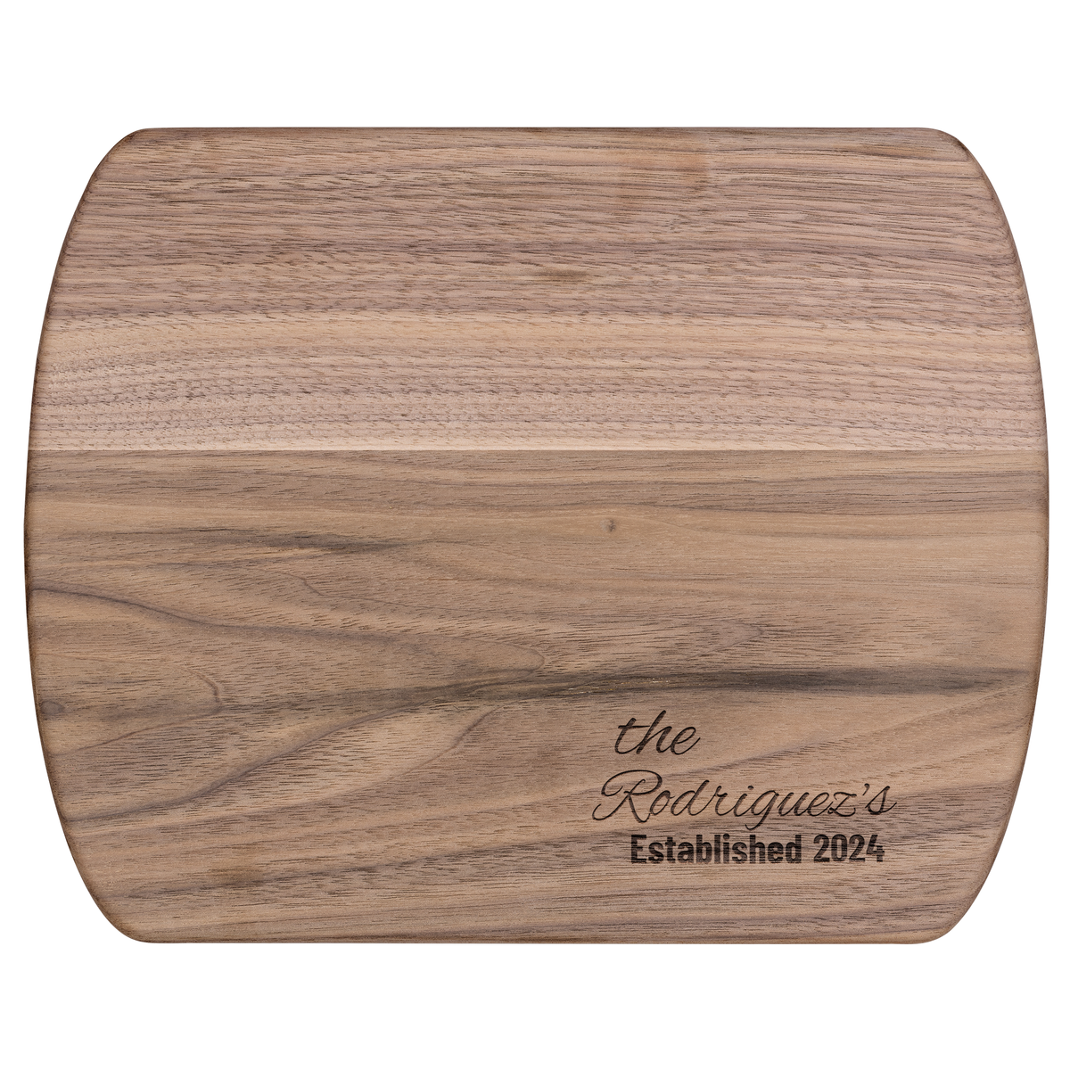 Personalized Family Name Hardwood Cutting Board