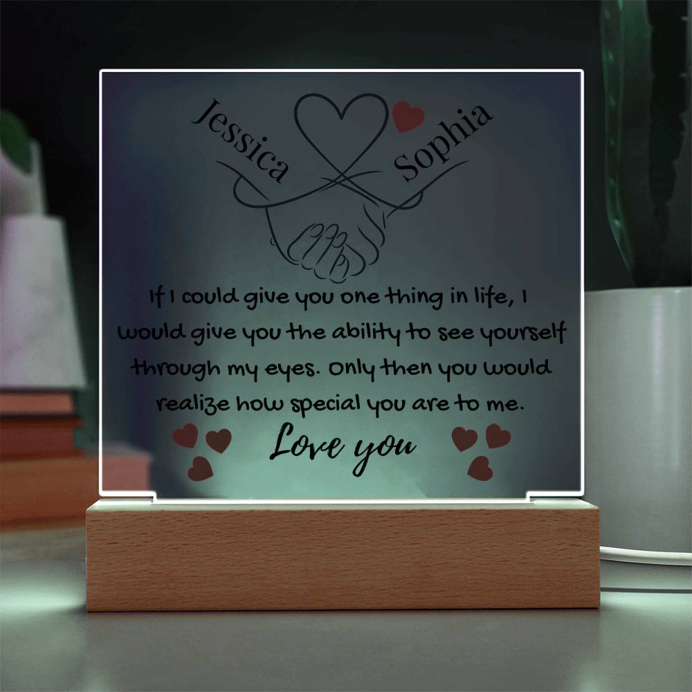Eternal Bond | Personalized Artisan Acrylic Plaque