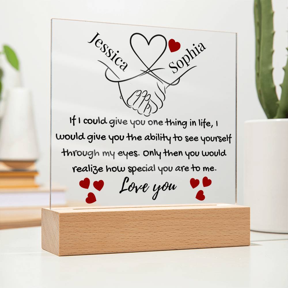 Eternal Bond | Personalized Artisan Acrylic Plaque