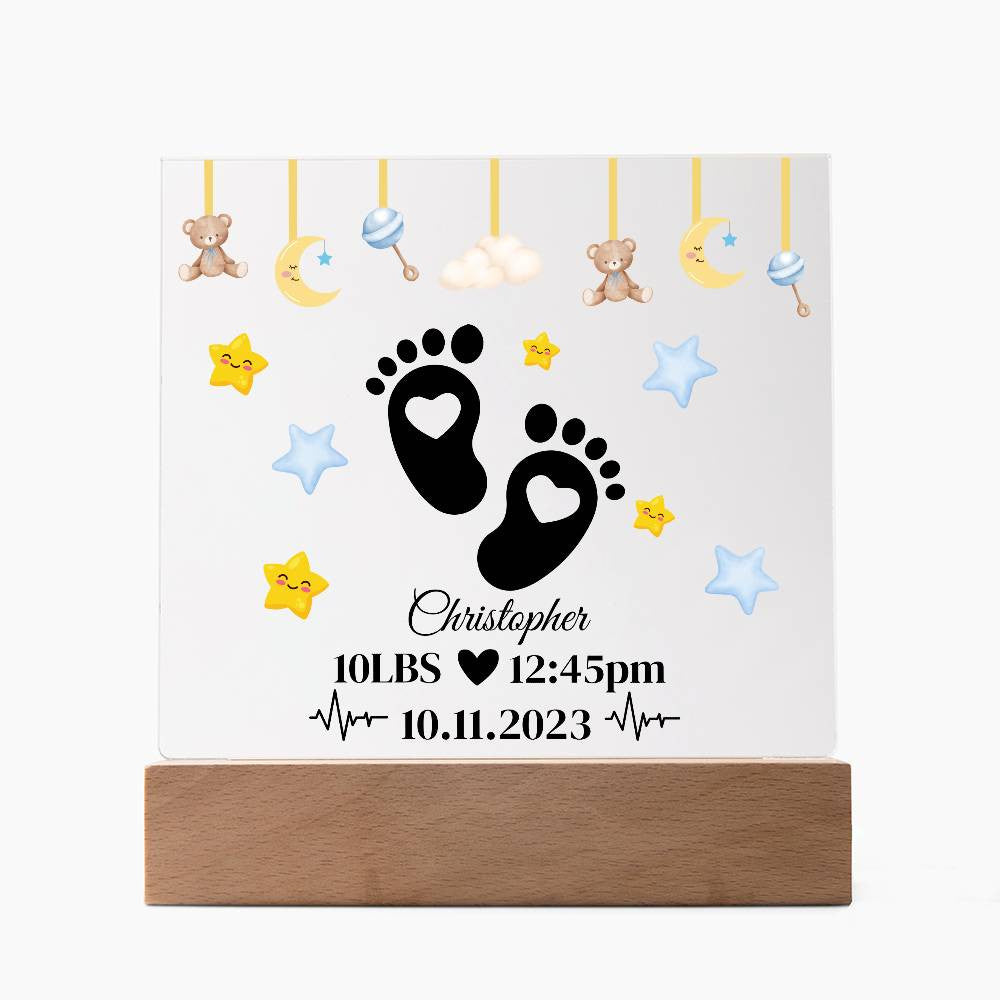 Personalized Baby Boy | Acrylic Plaque