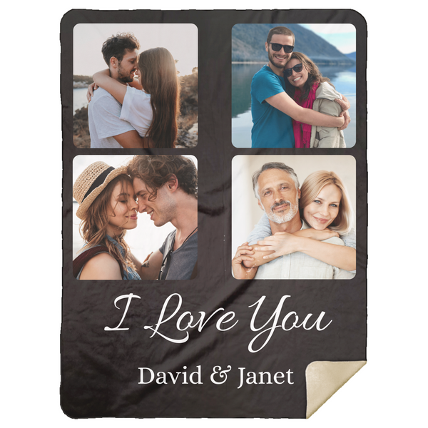 Personalized Couple Photo Blanket