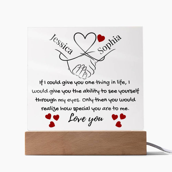 Eternal Bond | Personalized Artisan Acrylic Plaque