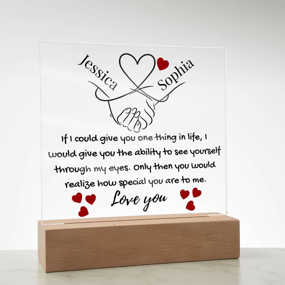 Eternal Bond | Personalized Artisan Acrylic Plaque