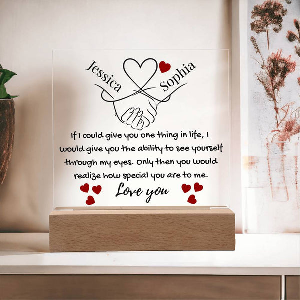 Eternal Bond | Personalized Artisan Acrylic Plaque