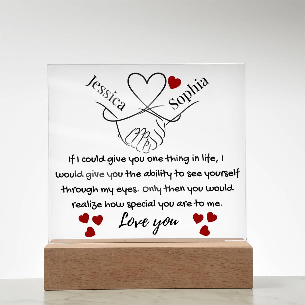 Eternal Bond | Personalized Artisan Acrylic Plaque