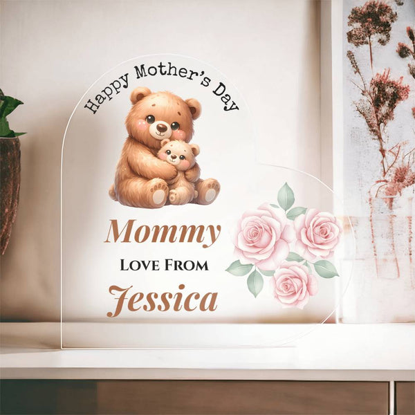 The "Unconditional Love" Personalized Crystal Heart Keepsake