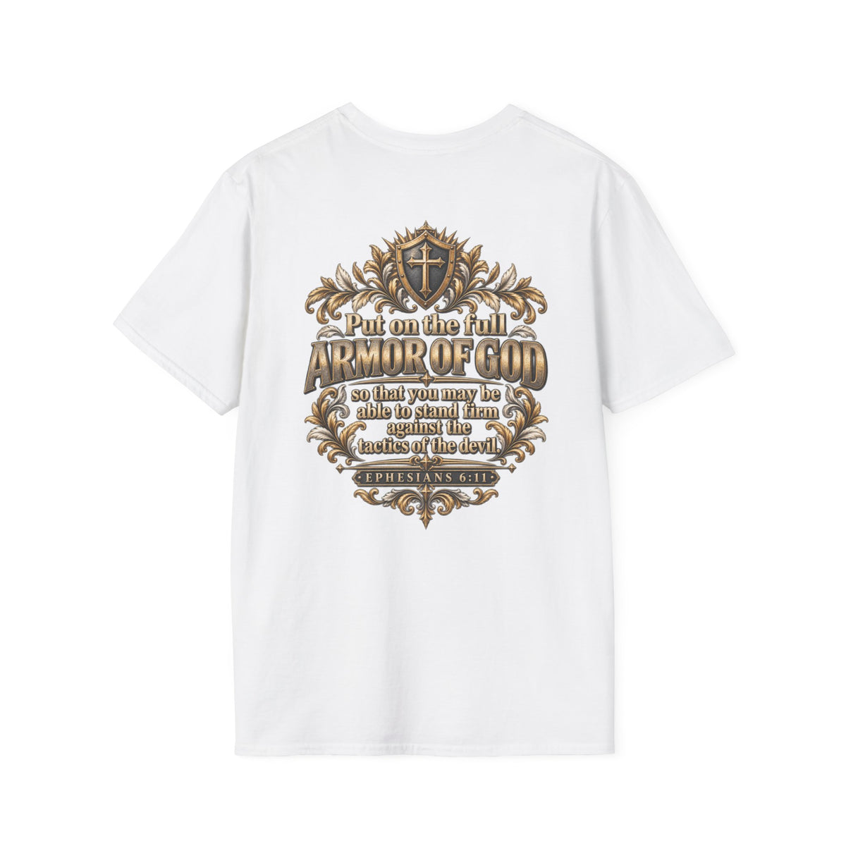 Armor of God Christian T-Shirt — Stand Firm, Ephesians 6:11