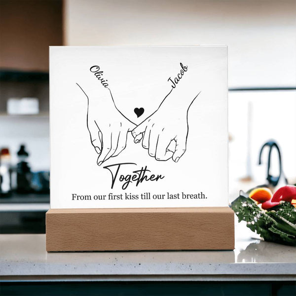 The Love Story Plaque | Couples Edition