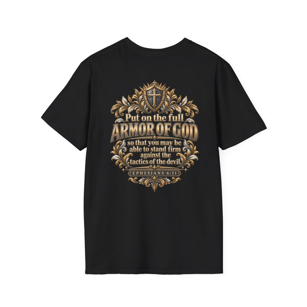 Armor of God Christian T-Shirt — Stand Firm, Ephesians 6:11