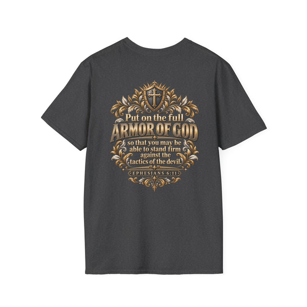 Armor of God Christian T-Shirt — Stand Firm, Ephesians 6:11