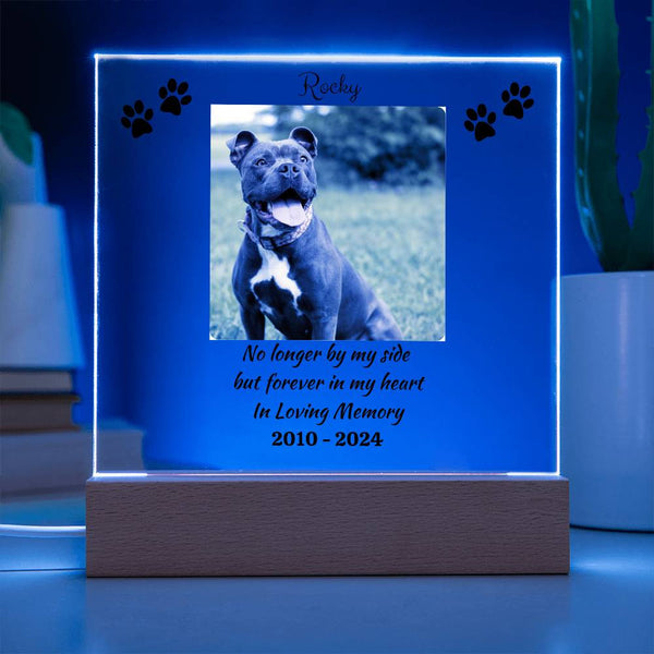 Personalized Pet Memorial | Acrylic Square Plaque