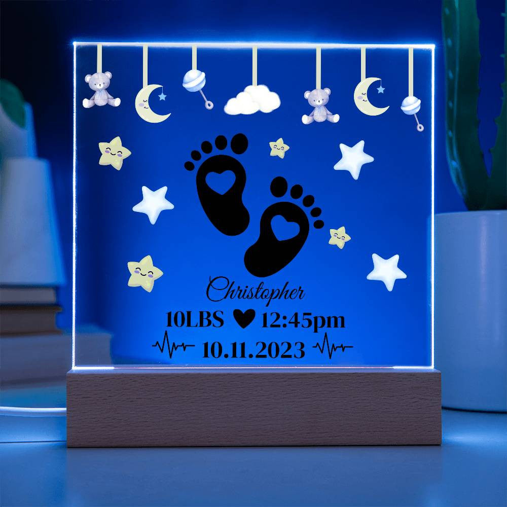 Personalized Baby Boy | Acrylic Plaque