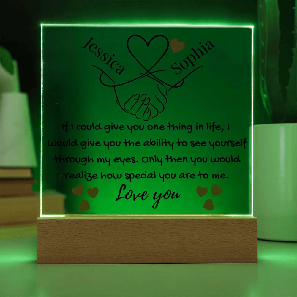 Eternal Bond | Personalized Artisan Acrylic Plaque