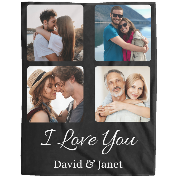 Personalized Couple Photo Blanket