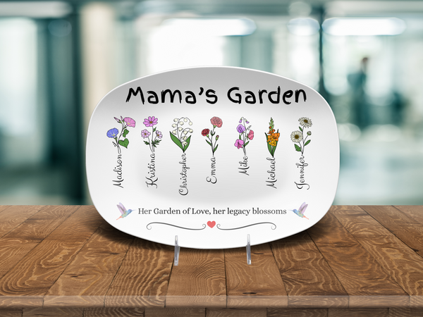 Mama' Garden Platter | Her Garden Of Love
