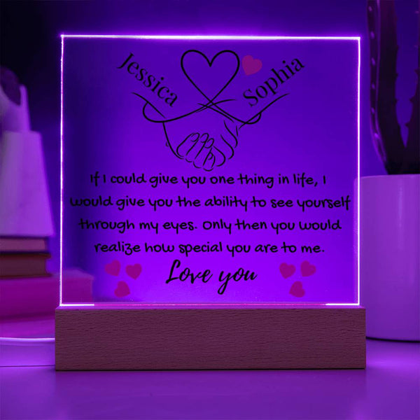 Eternal Bond | Personalized Artisan Acrylic Plaque
