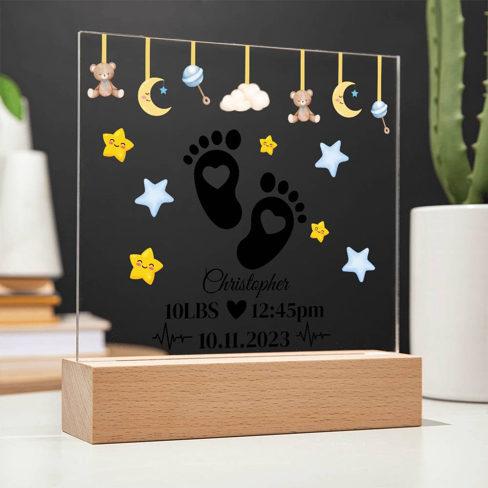 Personalized Baby Boy | Acrylic Plaque