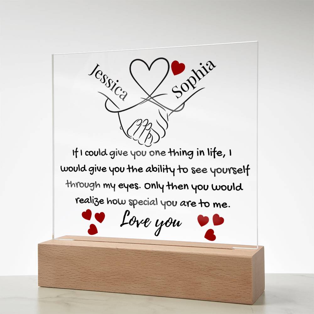 Eternal Bond | Personalized Artisan Acrylic Plaque