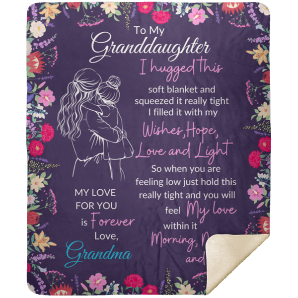 Granddaughter Sweet Words Blanket