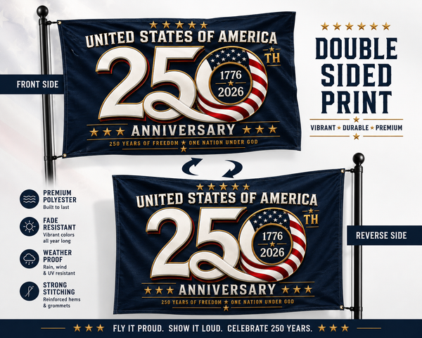 USA 250th Anniversary Flag 1776–2026 – Limited Edition Patriotic 3' x 5' Freedom Flag