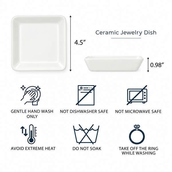 Personalized Daughter Jewelry Dish – No Matter How Far, Love From Mom or Dad