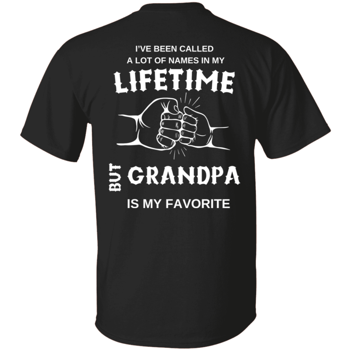 Lifetime Grandpa Letter Print T-Shirt