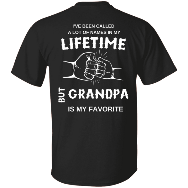 Lifetime Grandpa Letter Print T-Shirt