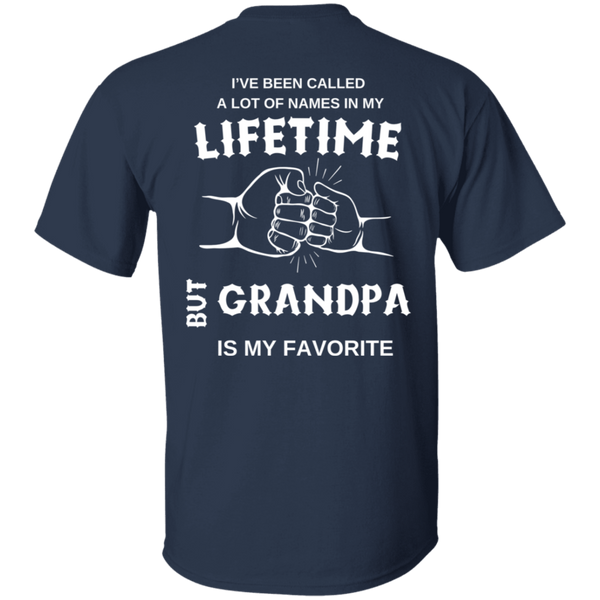 Lifetime Grandpa Letter Print T-Shirt