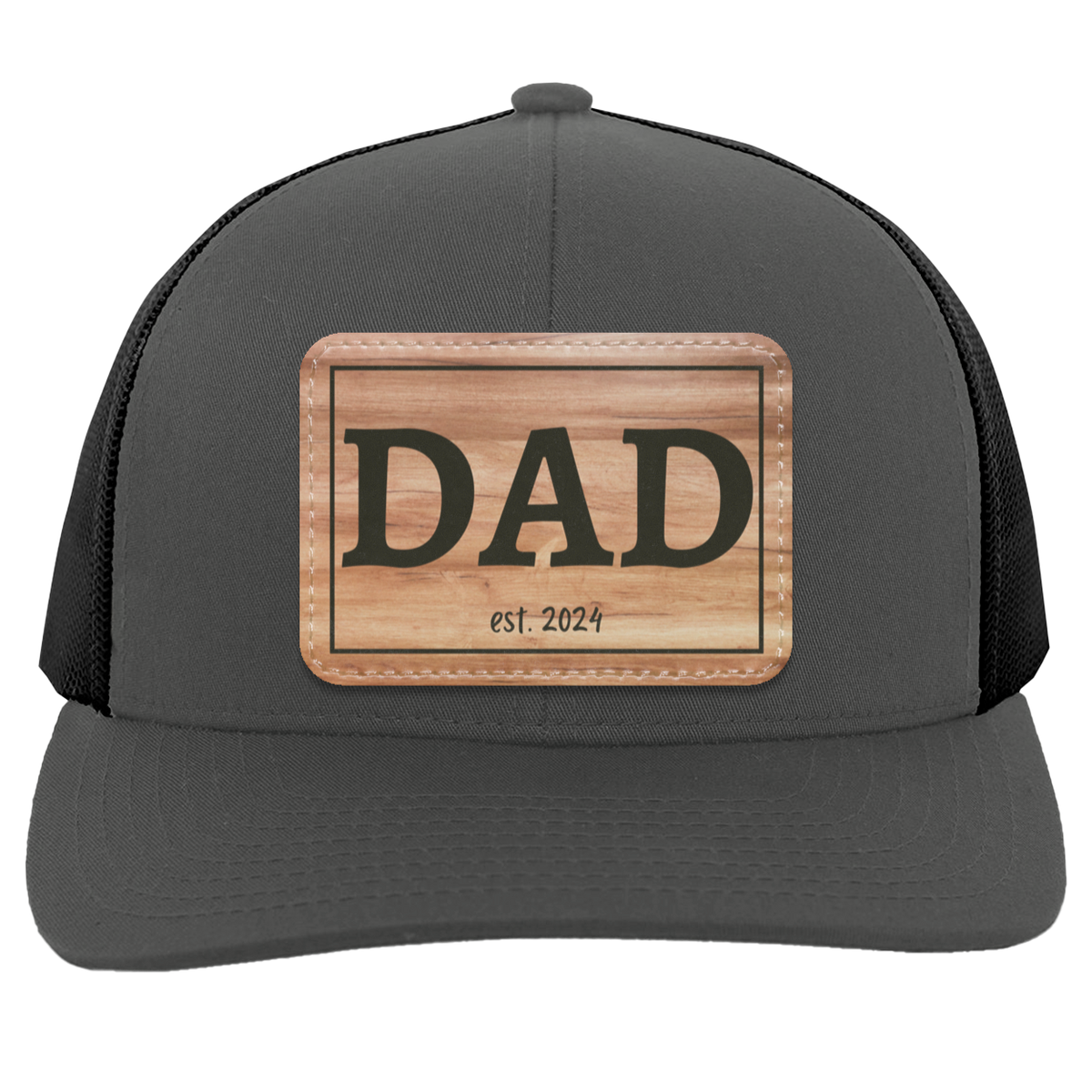 Dad Wooden est. 2024 Patch Hat