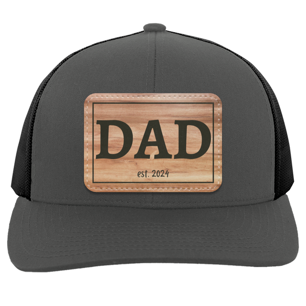 Dad Wooden est. 2024 Patch Hat