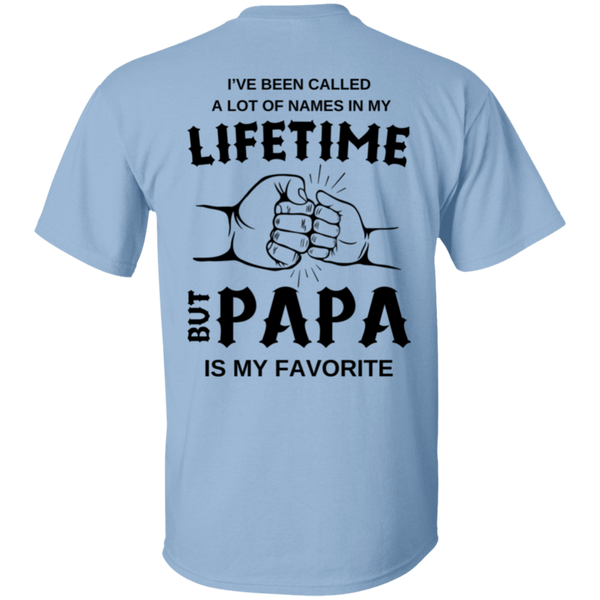 Lifetime Papa Letter Print T-Shirt