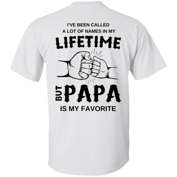 Lifetime Papa Letter Print T-Shirt