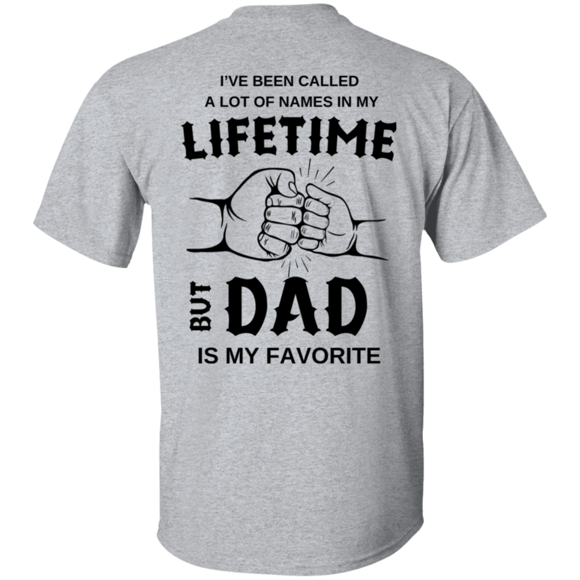 Lifetime Dad Letter Print T-Shirt