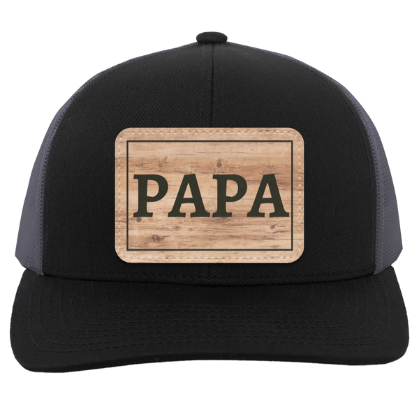 Papa-Wooden Hat Patch