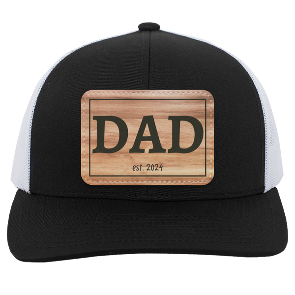 Dad Wooden est. 2024 Patch Hat