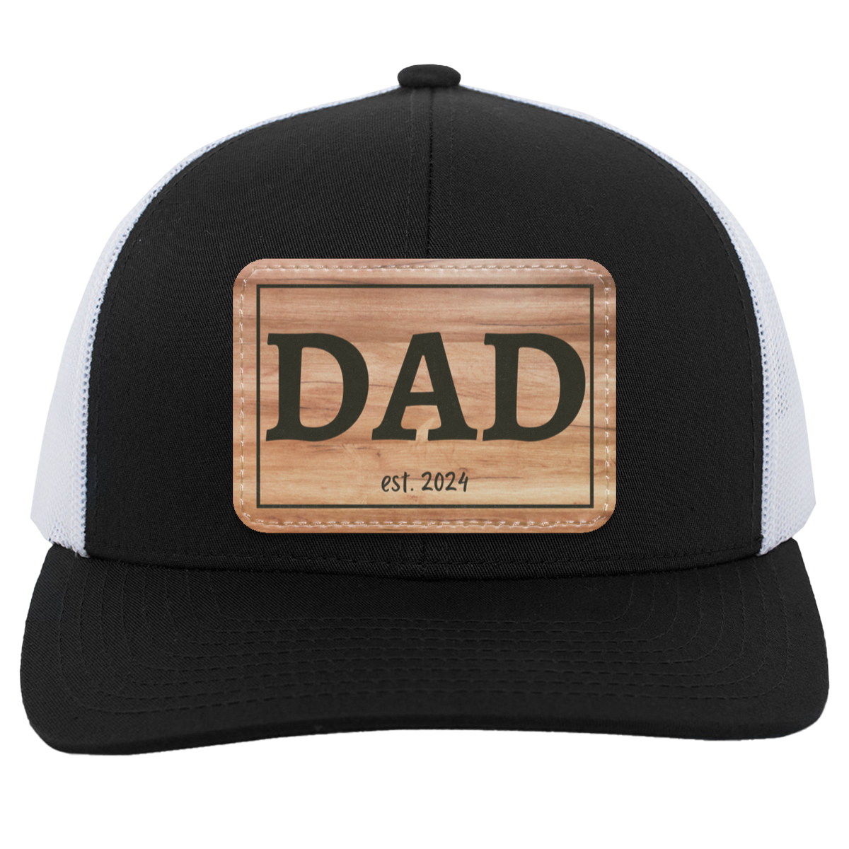 Dad Wooden est. 2024 Patch Hat