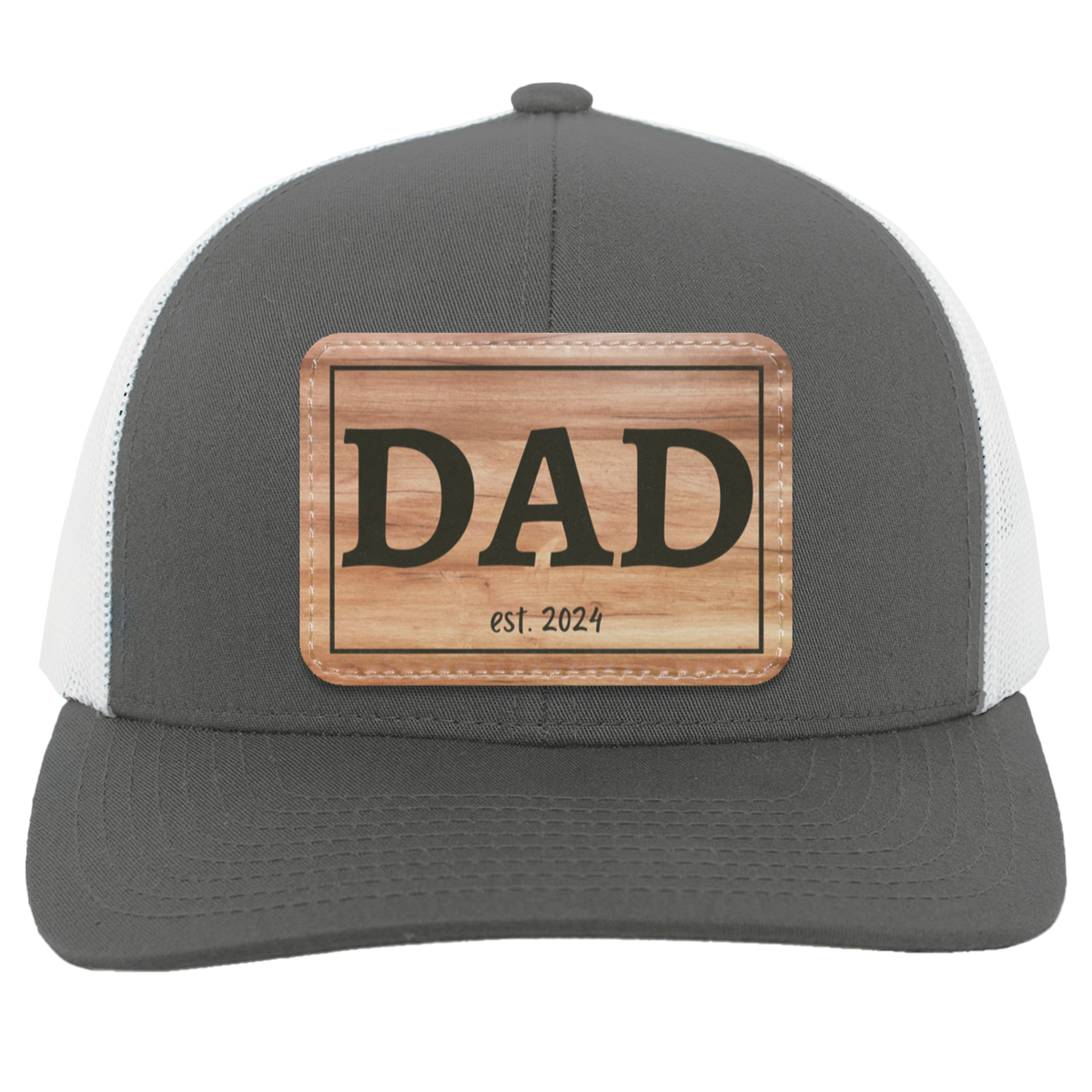 Dad Wooden est. 2024 Patch Hat