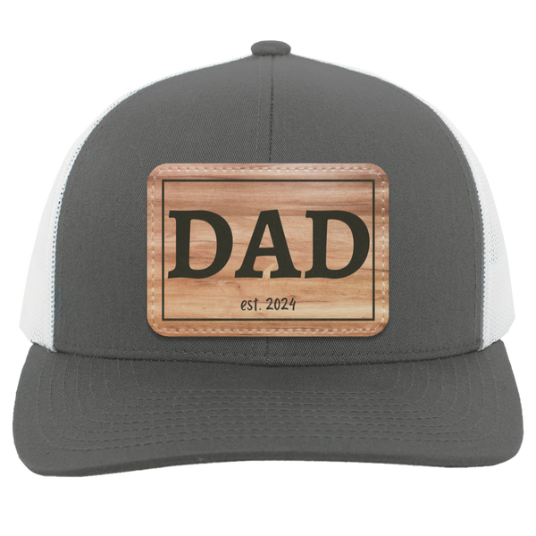 Dad Wooden est. 2024 Patch Hat