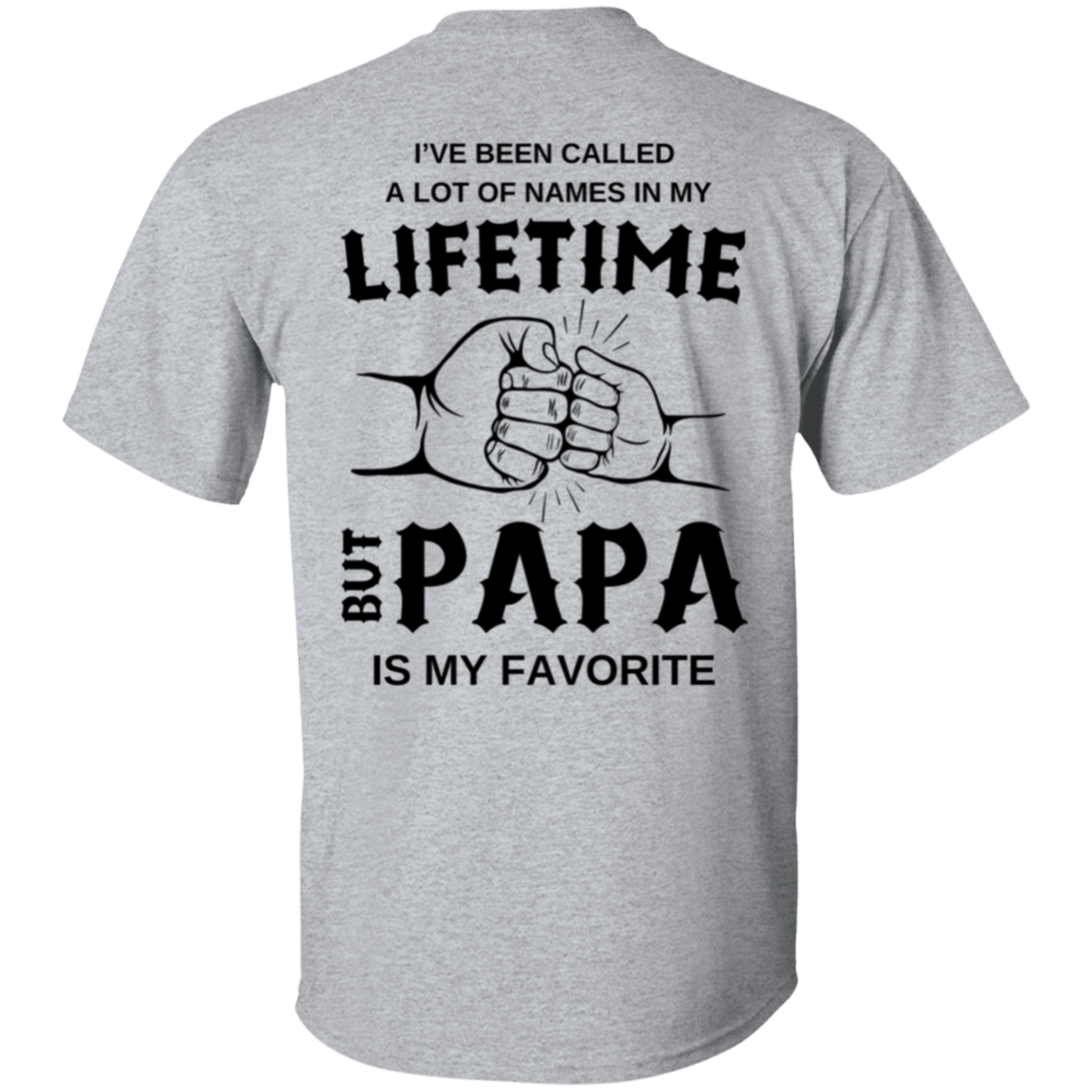 Lifetime Papa Letter Print T-Shirt