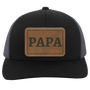 Papa- Leather Hat Patch